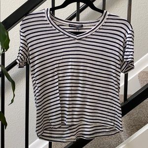 Navy/White Stripped Top
